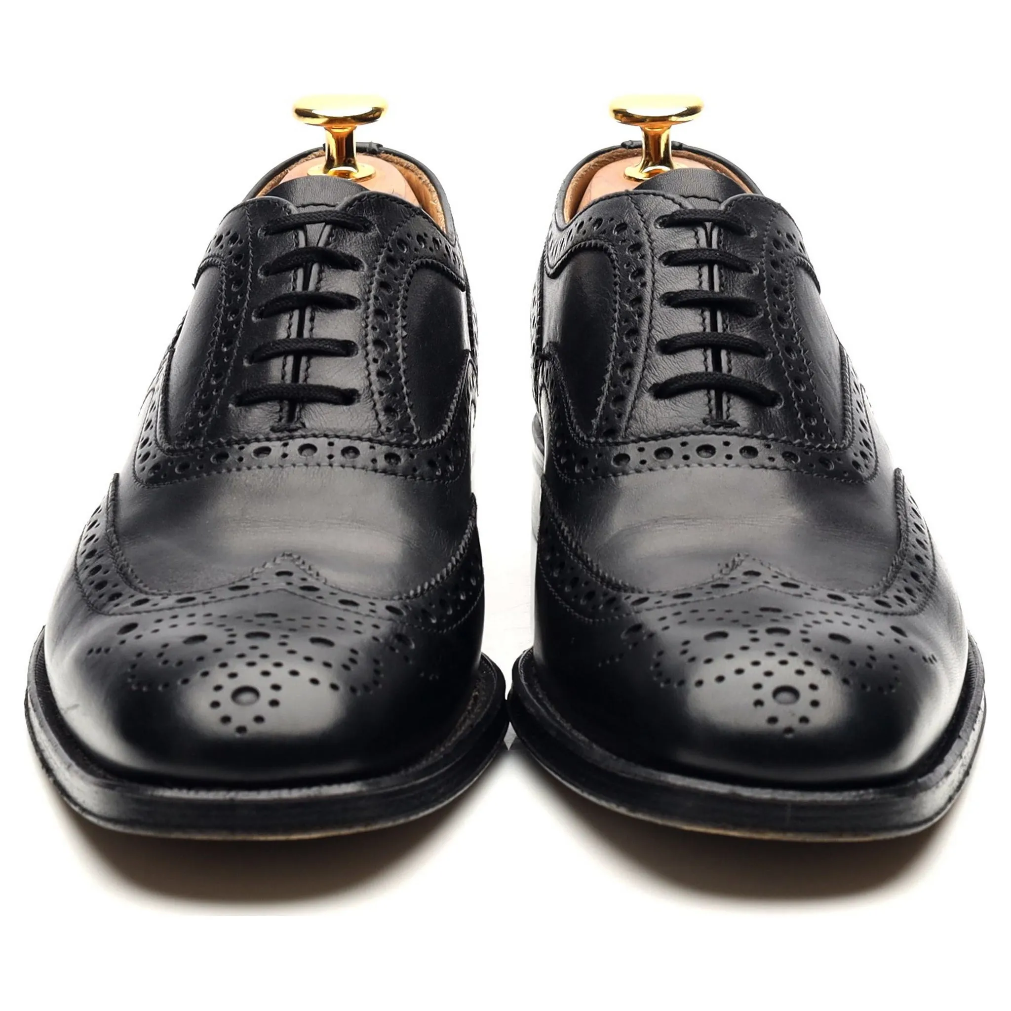 Women's 'Davina' Black Leather Brogues UK 5.5 EU 38.5