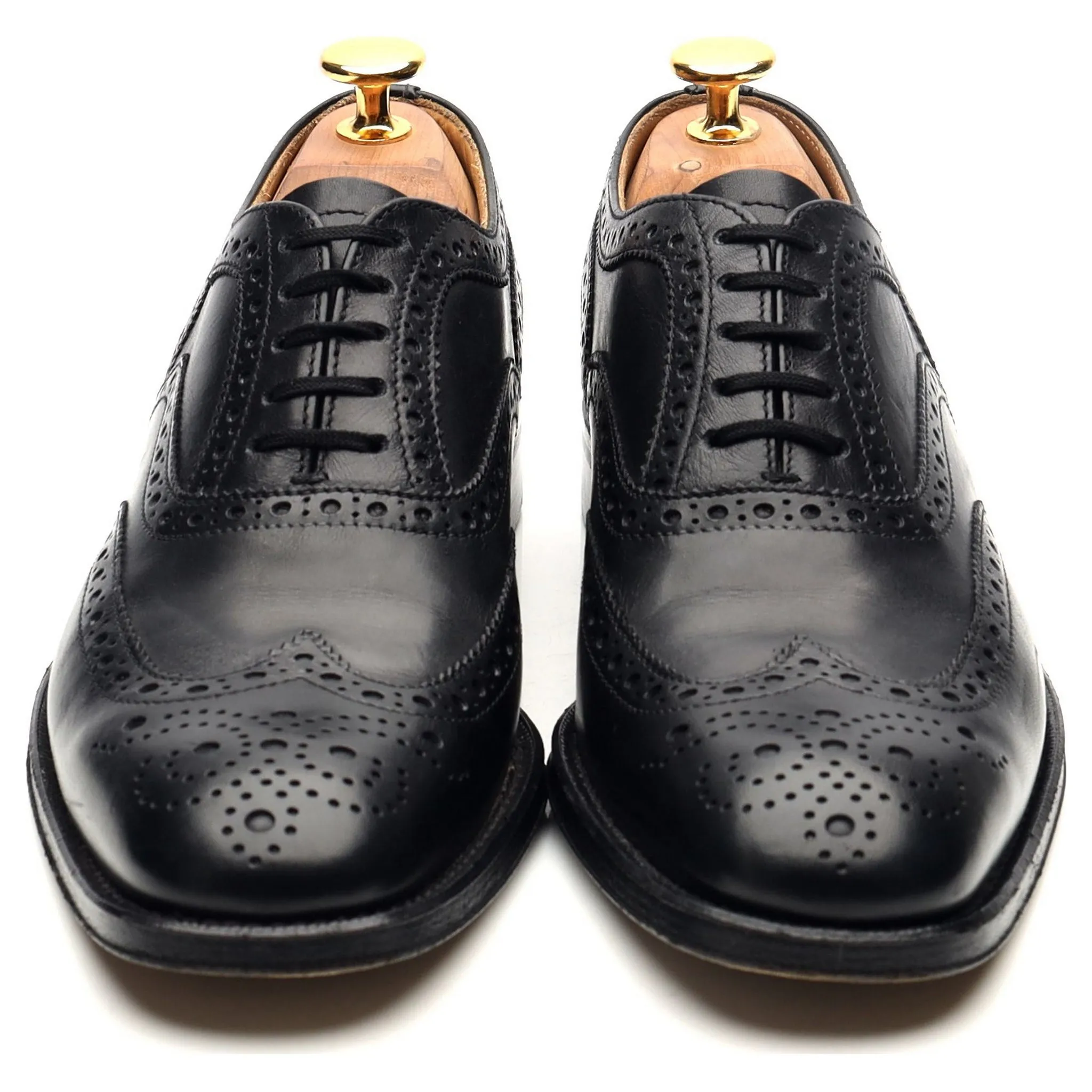 Women's 'Davina' Black Leather Brogues UK 5.5 EU 38.5