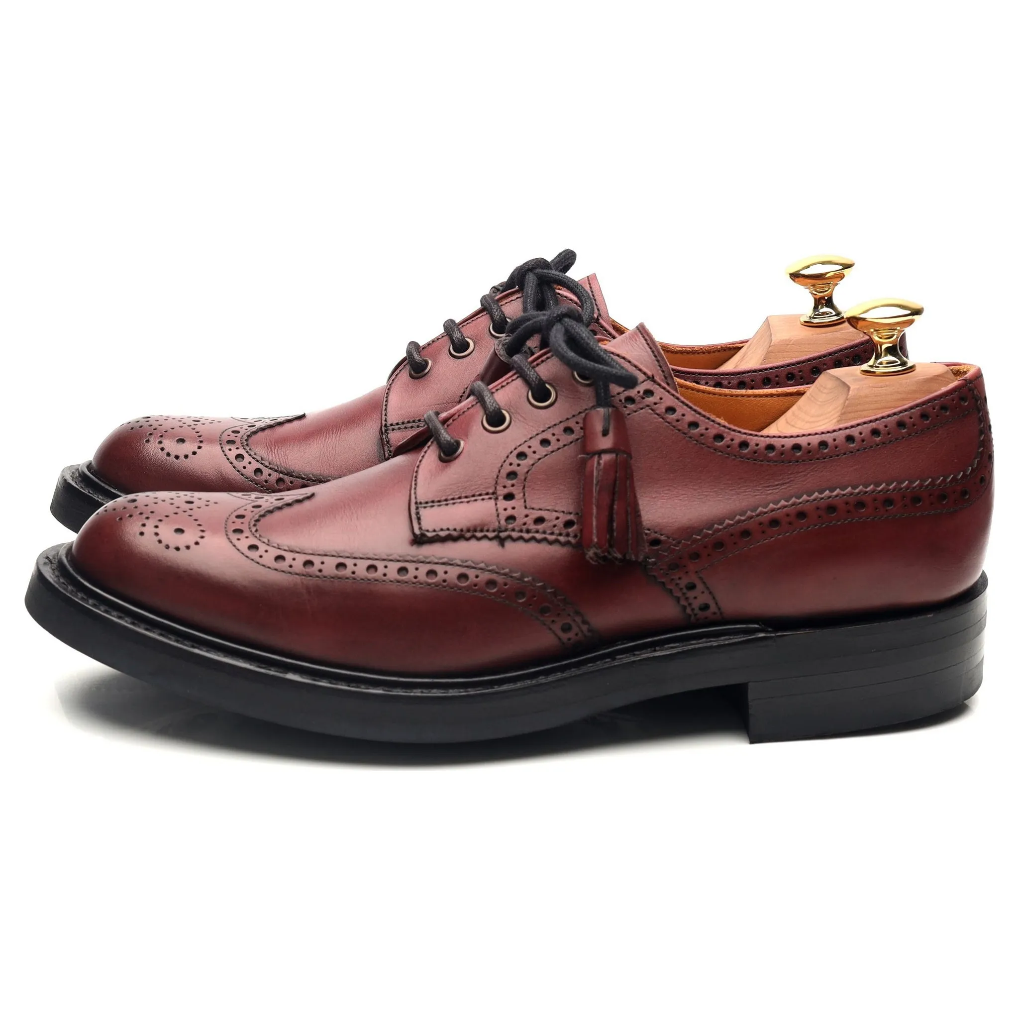 Women's 'Esme' Burgundy Leather Brogues UK 6.5 D