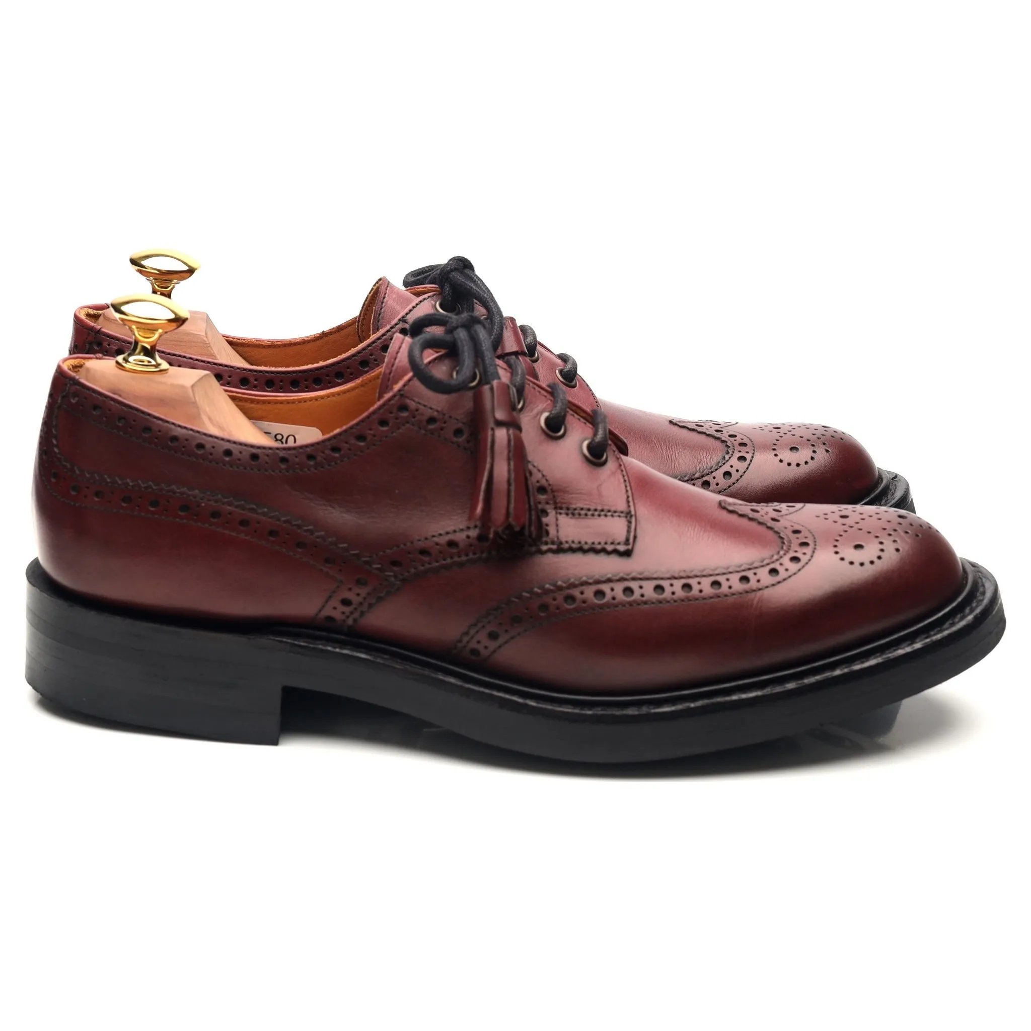 Women's 'Esme' Burgundy Leather Brogues UK 6.5 D