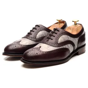 Women's 'Milly' Burgundy Leather Two Tone Oxford UK 5 D