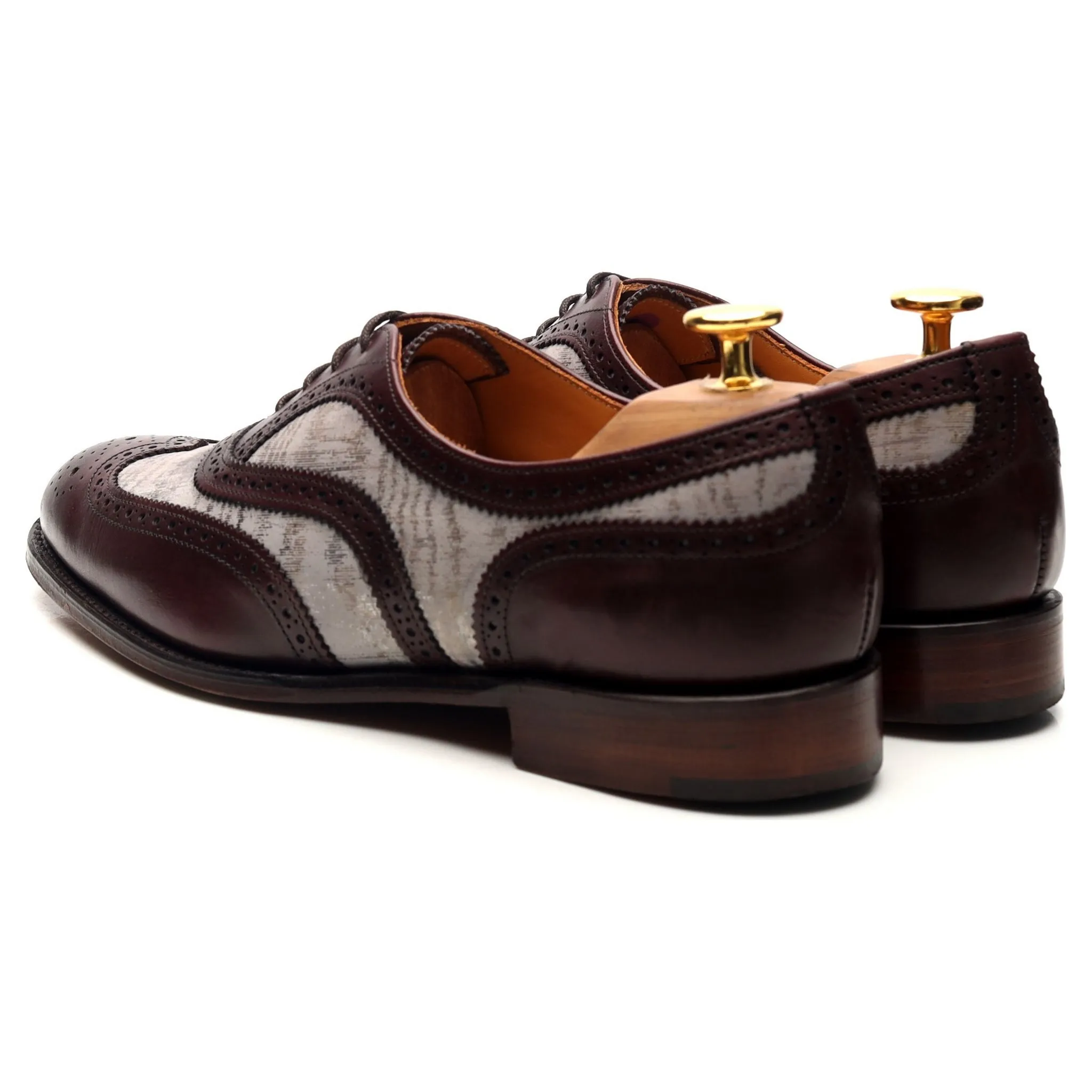 Women's 'Milly' Burgundy Leather Two Tone Oxford UK 5 D