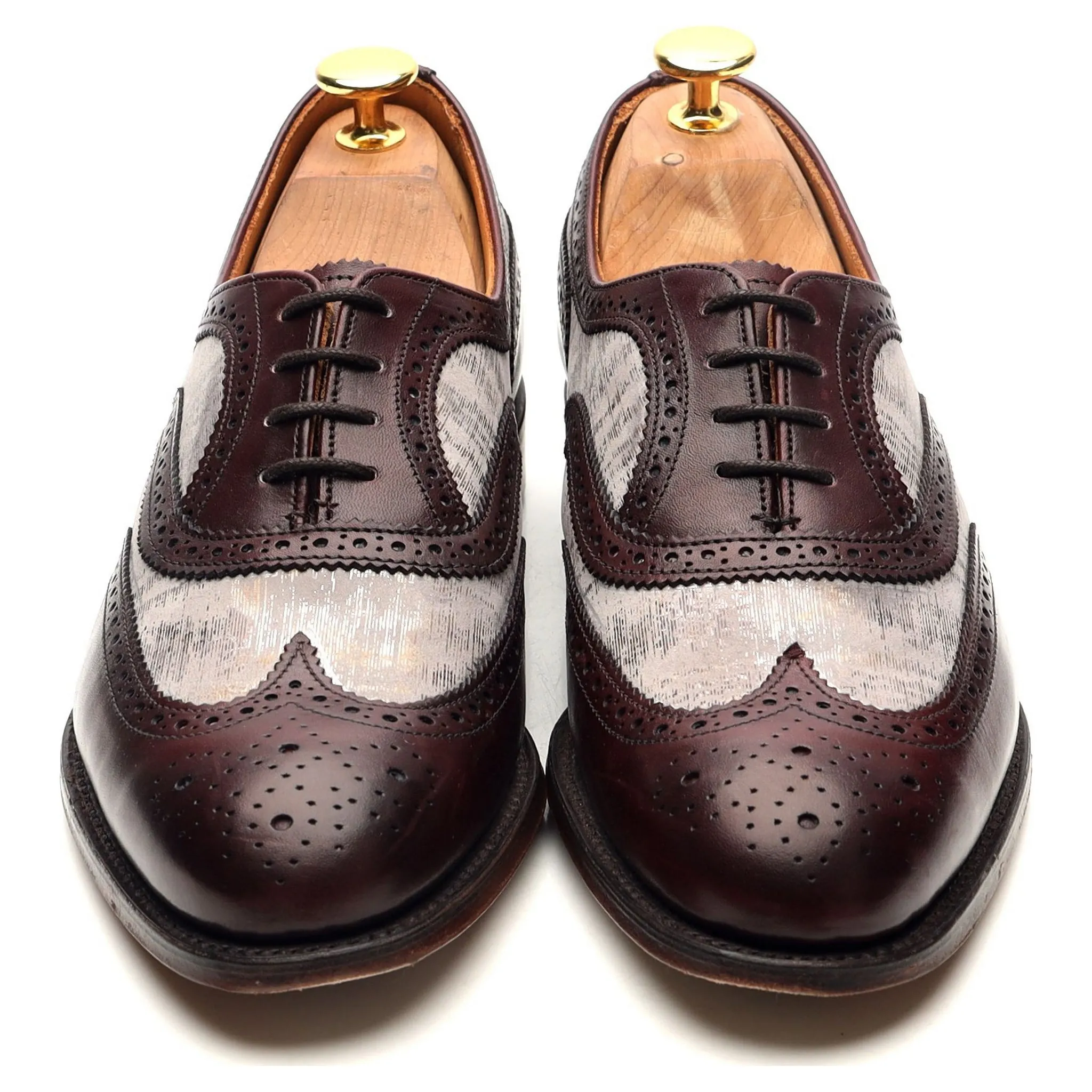 Women's 'Milly' Burgundy Leather Two Tone Oxford UK 5 D