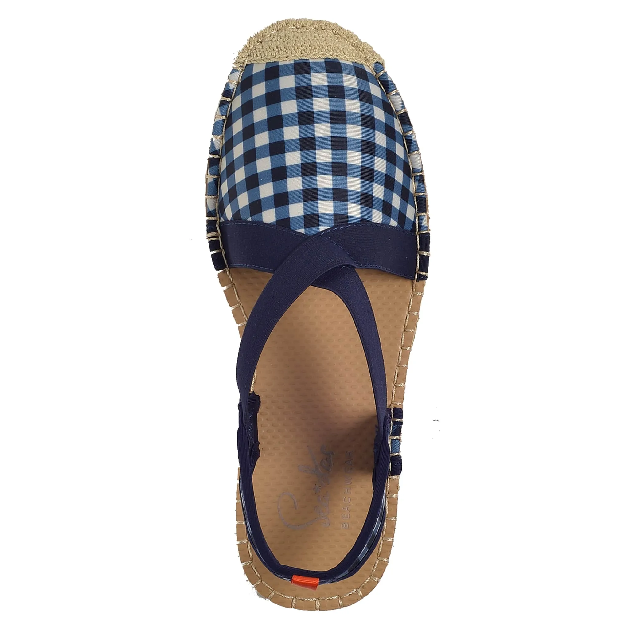 Women's Seafarer Slingback -- Navy Gingham