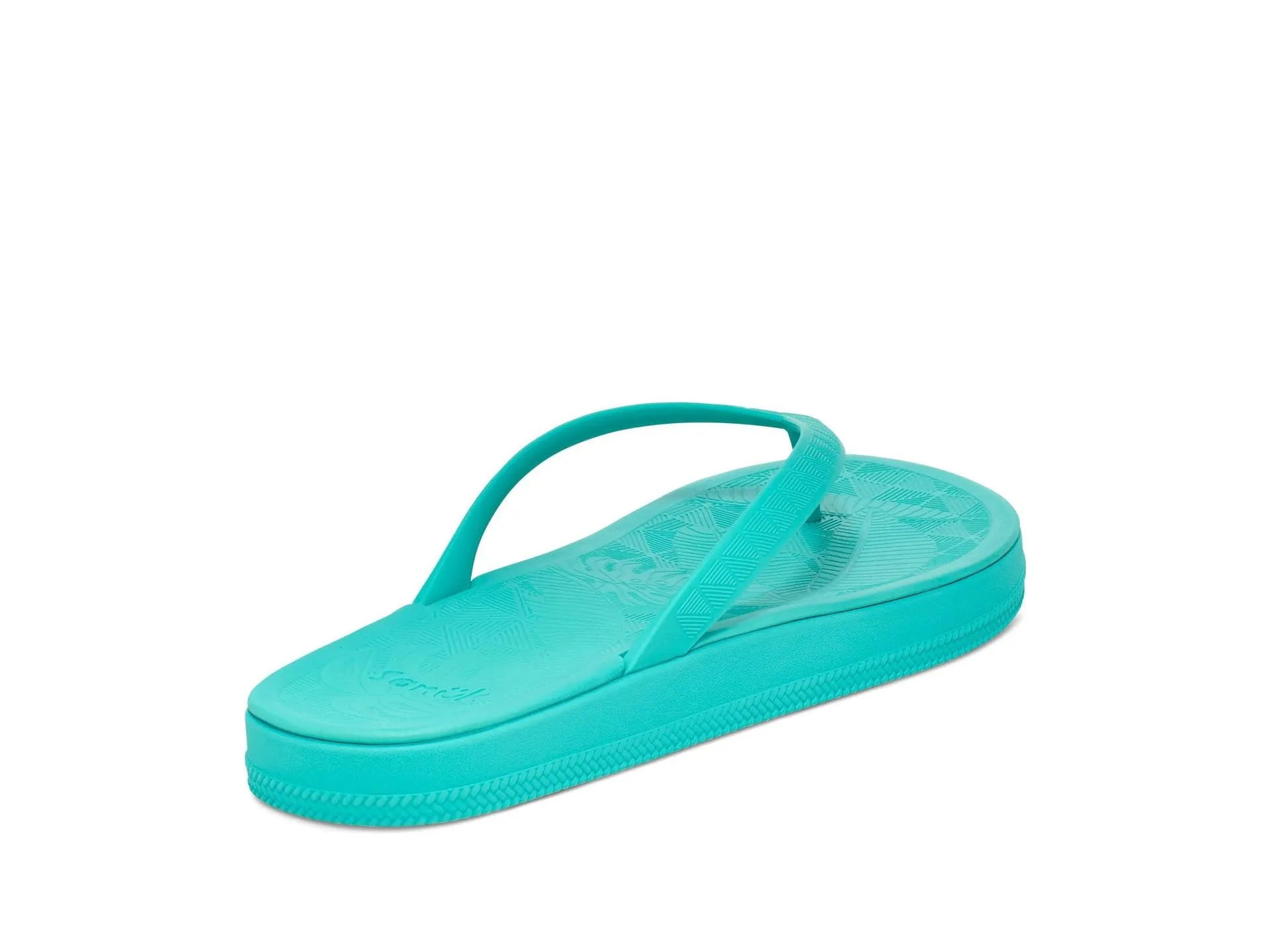 Women's Shoes Sanuk FUNSHINE Water Friendly Flip Flop Sandals 1152760 TURQUOISE